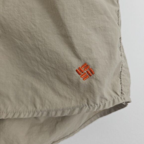 COLUMBIA High Performance Button Shirt Brown Khaki Boys XL (L possibly) - Picture 4 of 11